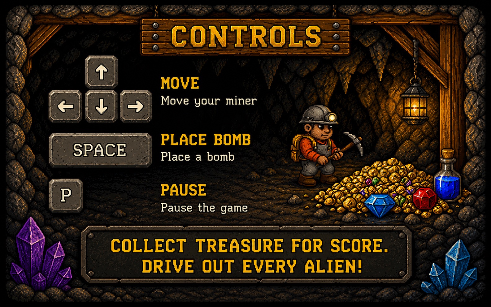 How to play CaveRace https://caverace.com/assets/images/caverace-controls.jpg