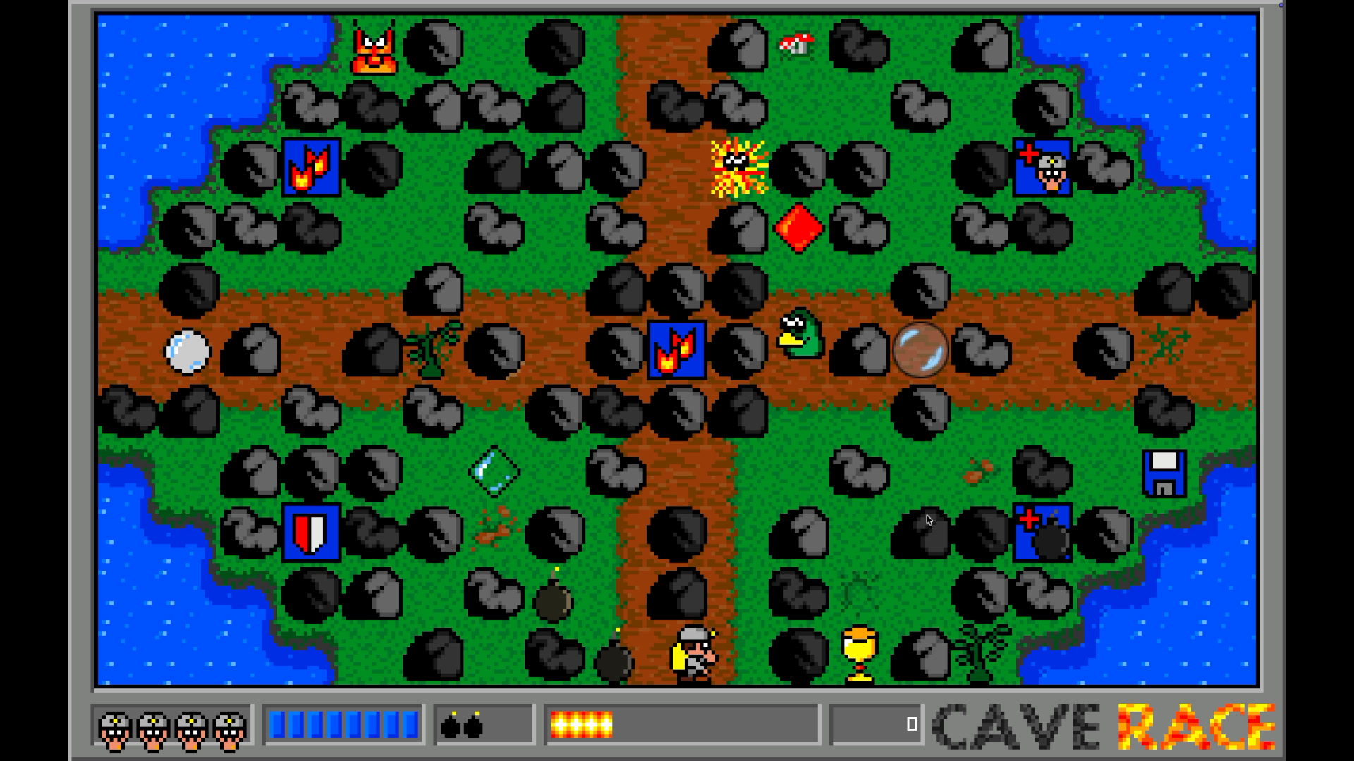 CaveRace forest cave gameplay