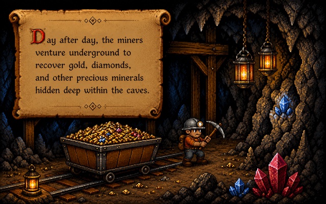 The CaveRace story https://caverace.com/assets/images/story-mining.jpg